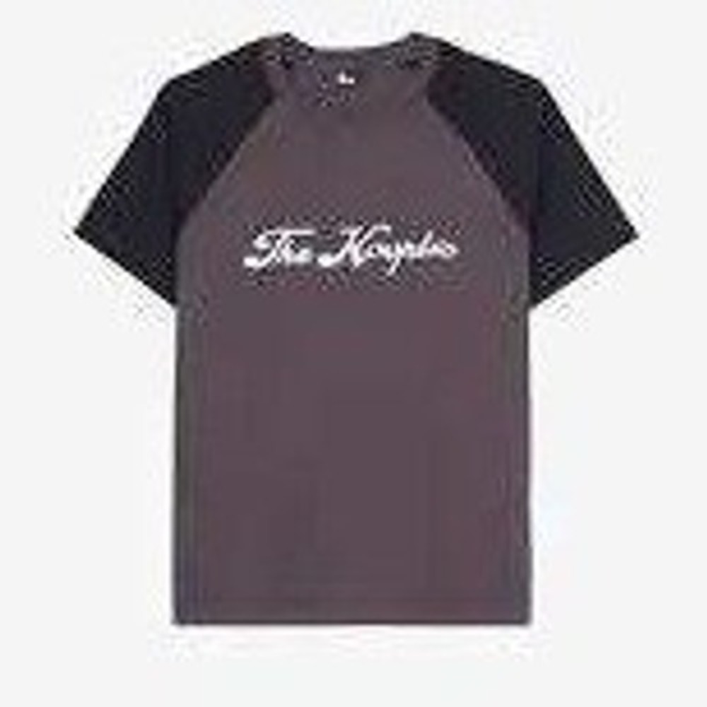 The Kooples Logo Print Graphic Front and Back Black Washed Men's T Shirt Size‎ L